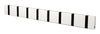 Loca Knax Horizontal Coat Rack 8 Hooks, White/Black