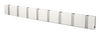 Loca Knax Horizontal Coat Rack 8 Hooks, White/Grey