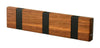 Loca Knax Lite Horisontal Coat Rack 3 Hooks, teakolie/sort