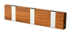 Loca Knax Lite Horisontal Coat Rack 3 Hooks, teakolie/grå