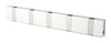 Loca Knax Lite Horisontal Coat Rack 5 Hooks, Corian White/Gray