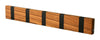 Loca Knax Lite Horisontal Coat Rack 5 Hooks, teakolie/sort