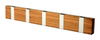 Loca Knax Lite Horisontal Coat Rack 5 Hooks, teakolie/grå