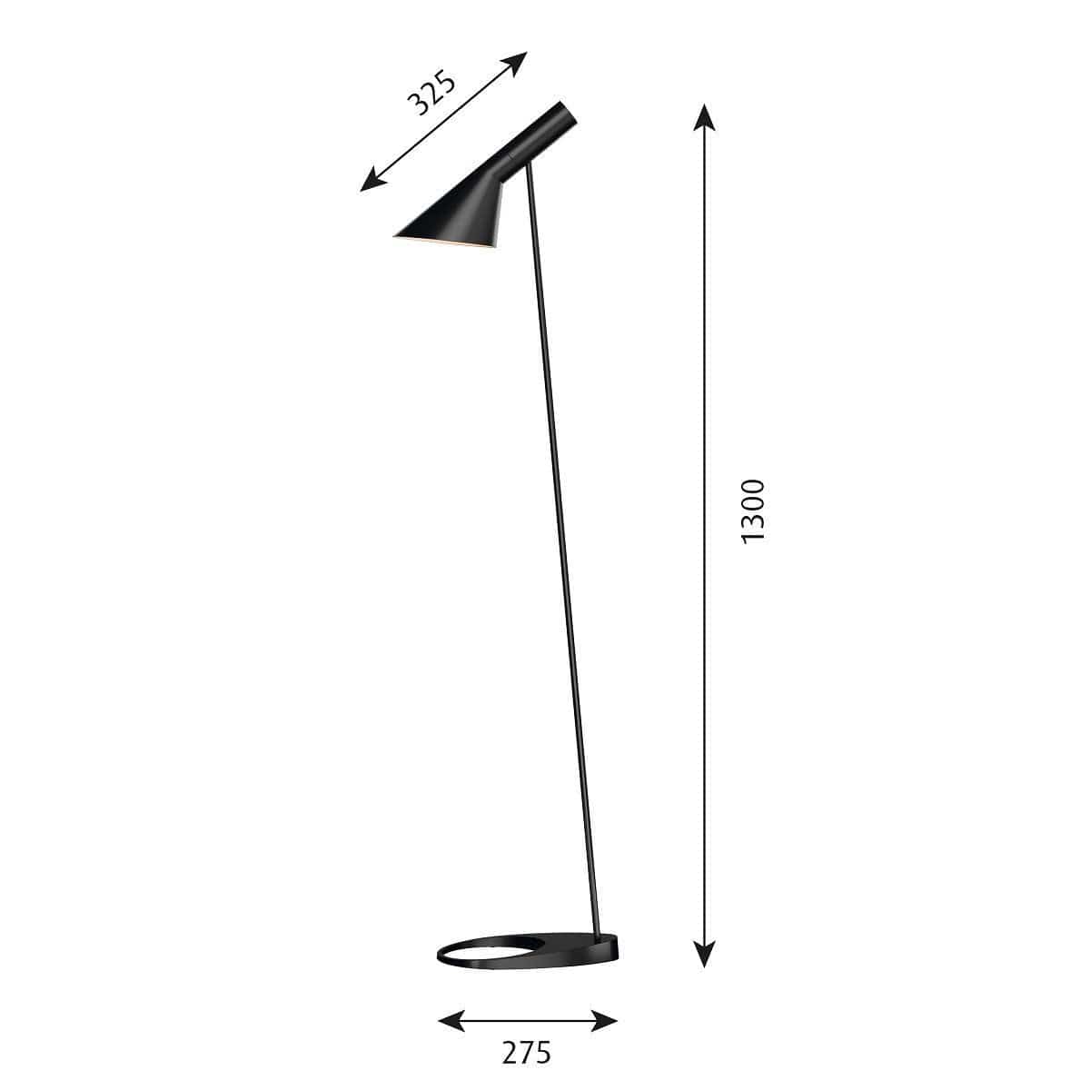 [product_category]-Louis Poulsen Aj Floor Lamp V3, Black-Louis Poulsen-5714693752560-5744169710-LOU-3