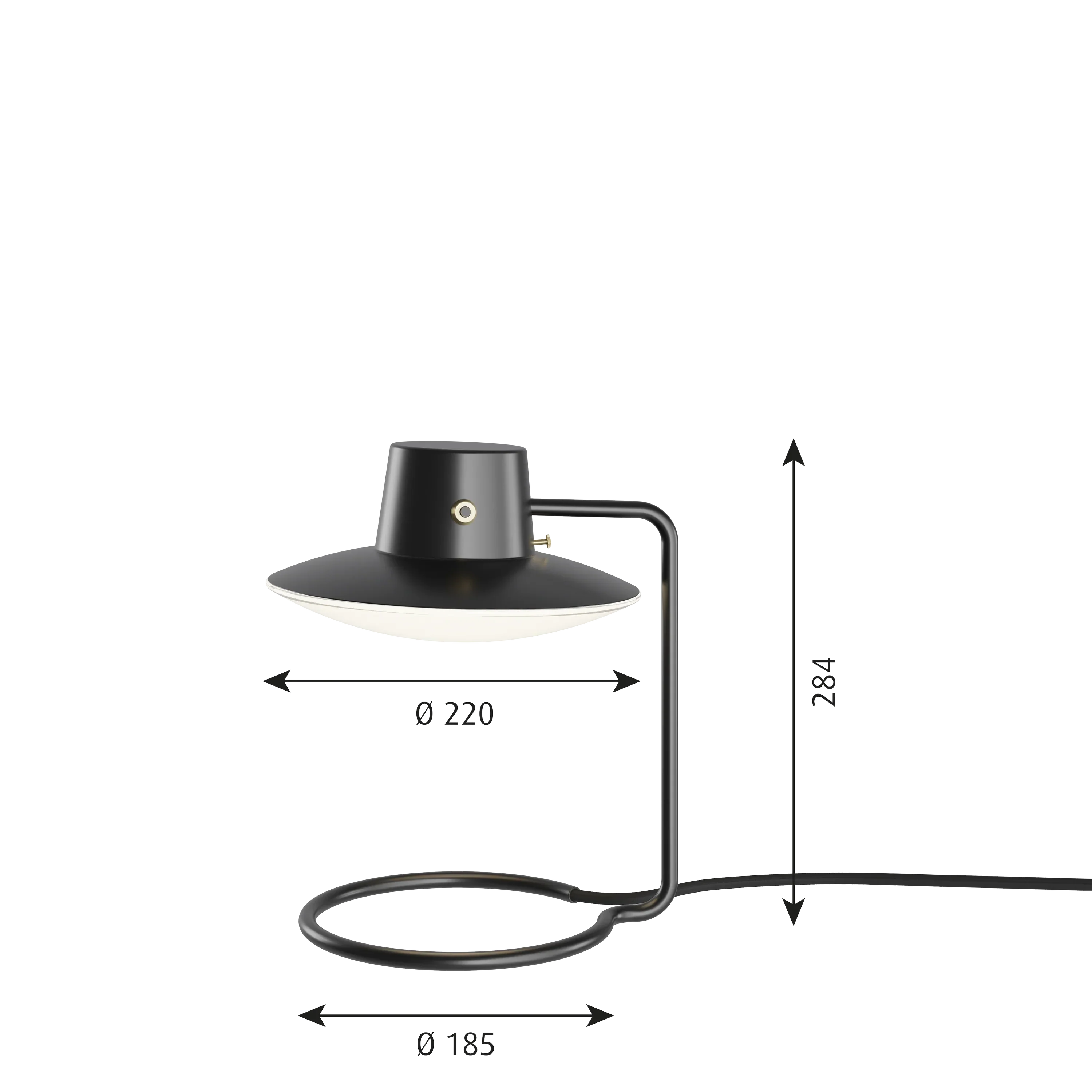 [product_category]-Louis Poulsen Aj Oxford Table Lamp Metal Black/Opal Glass ø 28 Cm-Louis Poulsen-5714693105380-5744168627-LOU-10