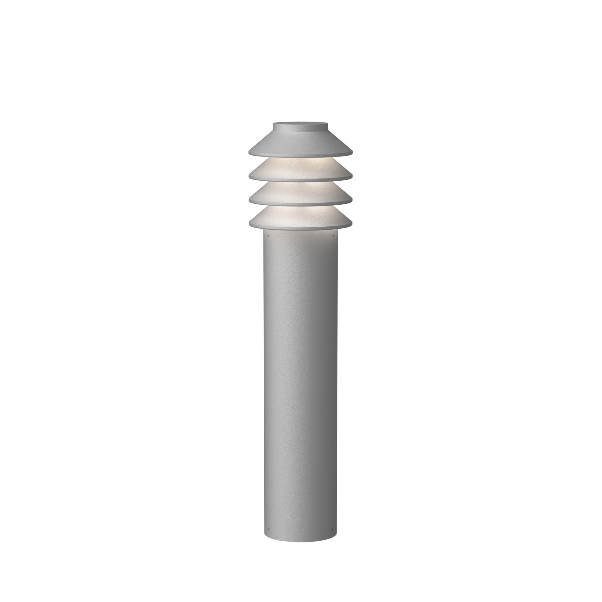 [product_category]-Louis Poulsen Bysted Garden Bollard Lamp Large Aluminium Led 3000 K With Earth Piece O/Adapter-Louis Poulsen-5714693840113-5747404935-LOU-1