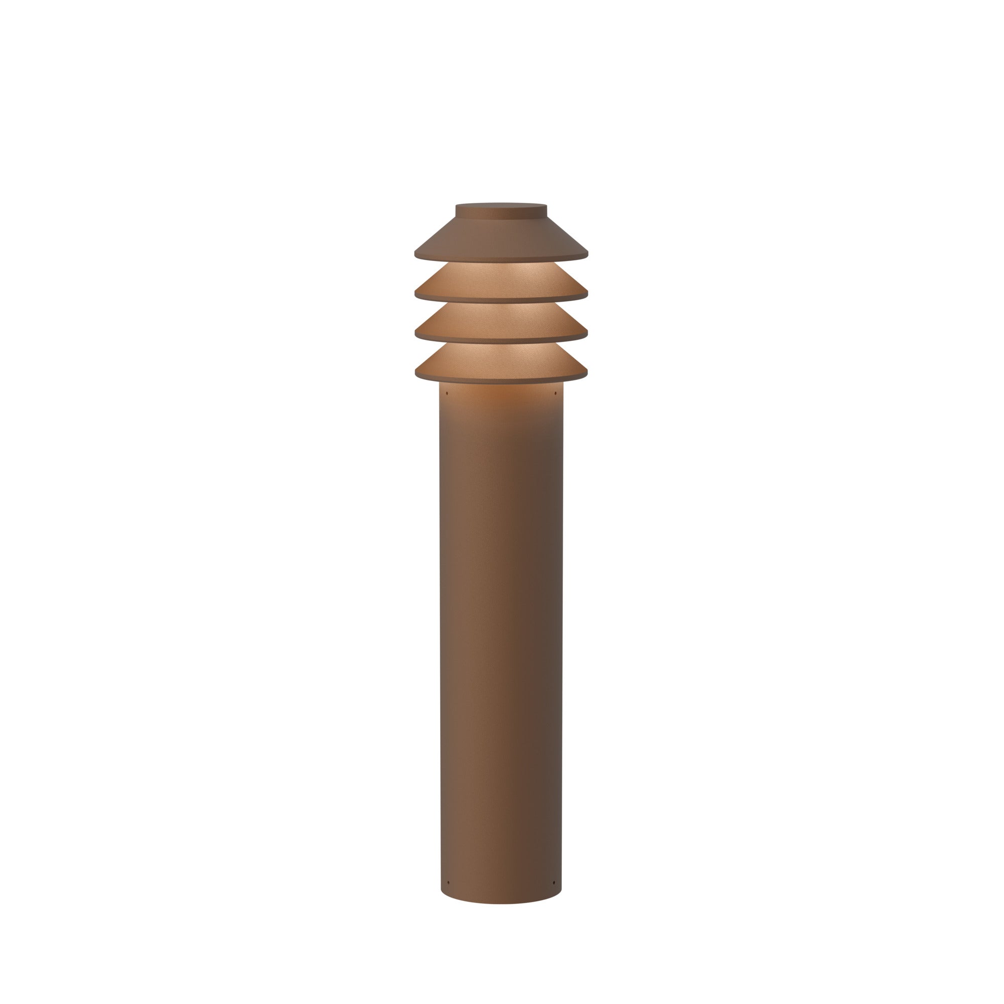 [product_category]-Louis Poulsen Bysted Garden Bollard Lamp Large Cortenfarben Led 3000 K With Ground Piece O/Adapter-Louis Poulsen-5714693845361-5747404582-LOU-1
