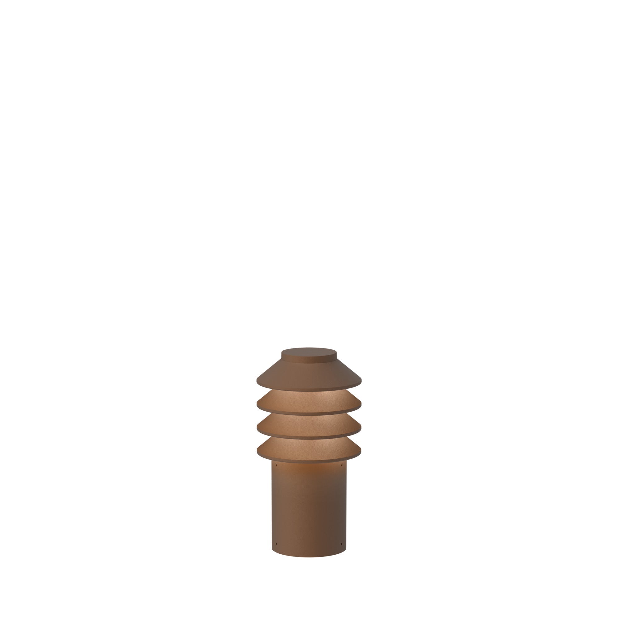 [product_category]-Louis Poulsen Bysted Garden Bollard Light Small Cortenfarben Led 3000 K With Base Plate O/Adapter-Louis Poulsen-5714693843688-5747404508-LOU-1