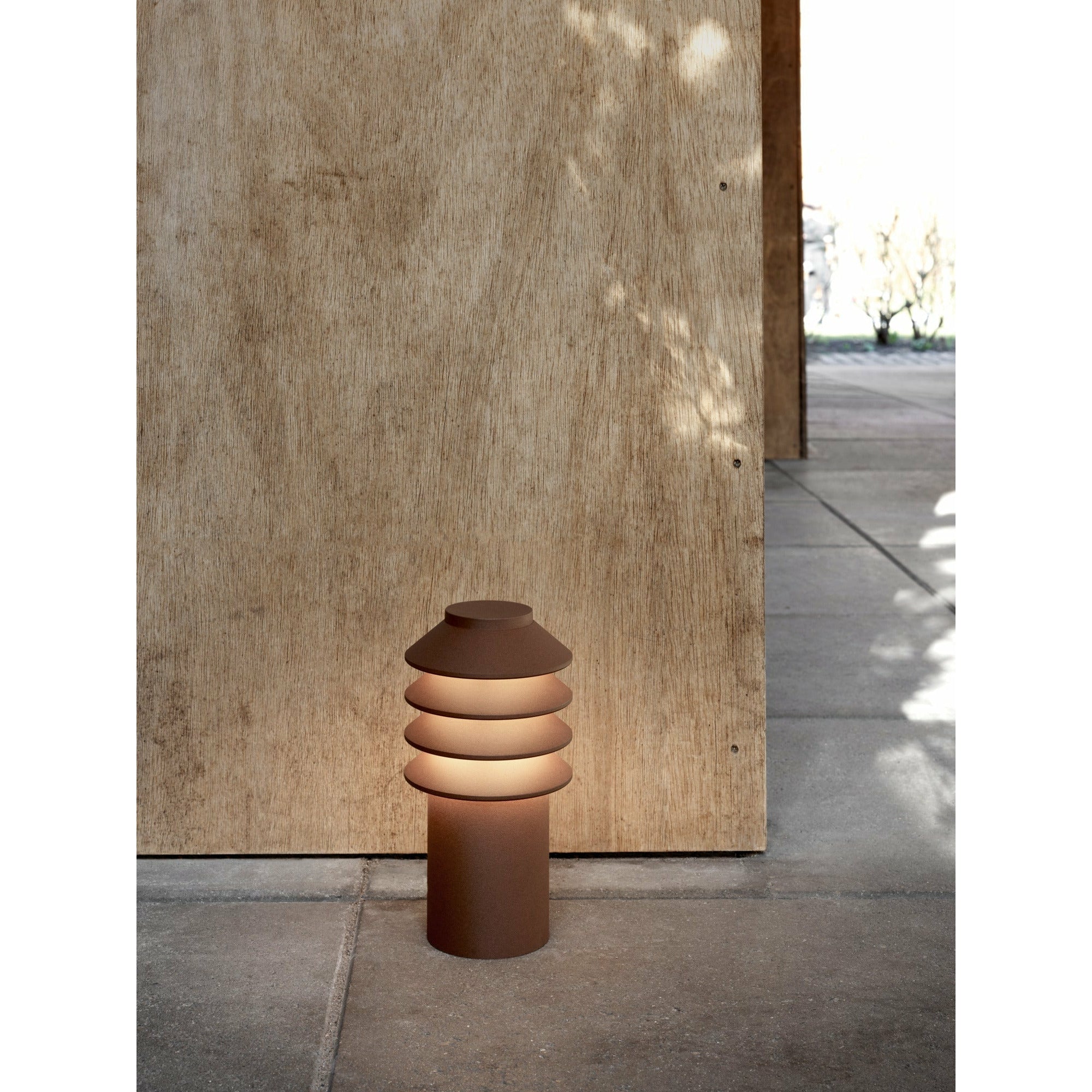 [product_category]-Louis Poulsen Bysted Garden Bollard Light Small Cortenfarben Led 3000 K With Base Plate O/Adapter-Louis Poulsen-5714693843688-5747404508-LOU-3