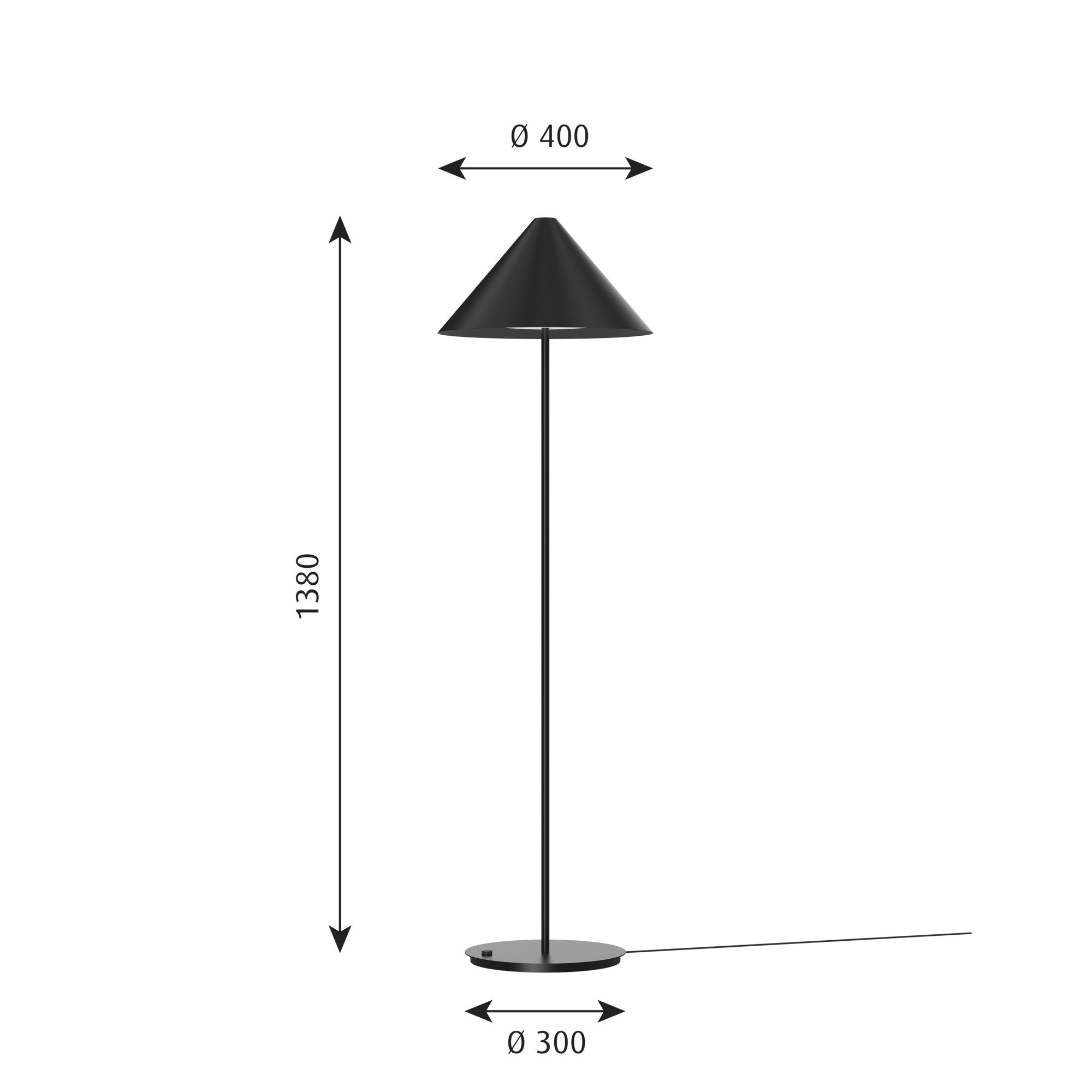 [product_category]-Louis Poulsen Keglen Floor Lamp, Black-Louis Poulsen-5714693288588-5744166797-LOU-2