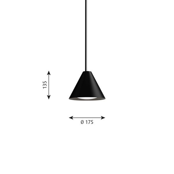 [product_category]-Louis Poulsen Keglen Pendant Led ø 175 Mm, Black-Louis Poulsen-5714693358298-5741103724-LOU-2