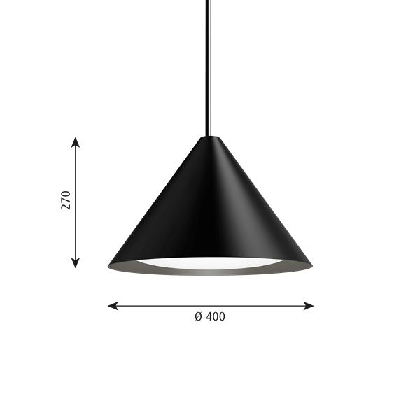 [product_category]-Louis Poulsen Keglen Pendant Led ø 400 Mm, Black-Louis Poulsen-5714693359974-5741103805-LOU-2