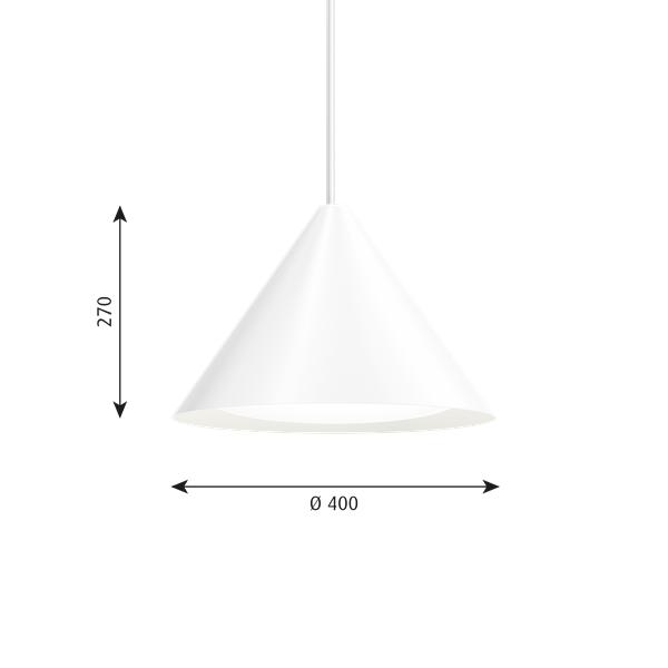 [product_category]-Louis Poulsen Keglen Pendeant Led ø 400 Mm, White-Louis Poulsen-5714693359554-5741103782-LOU-2