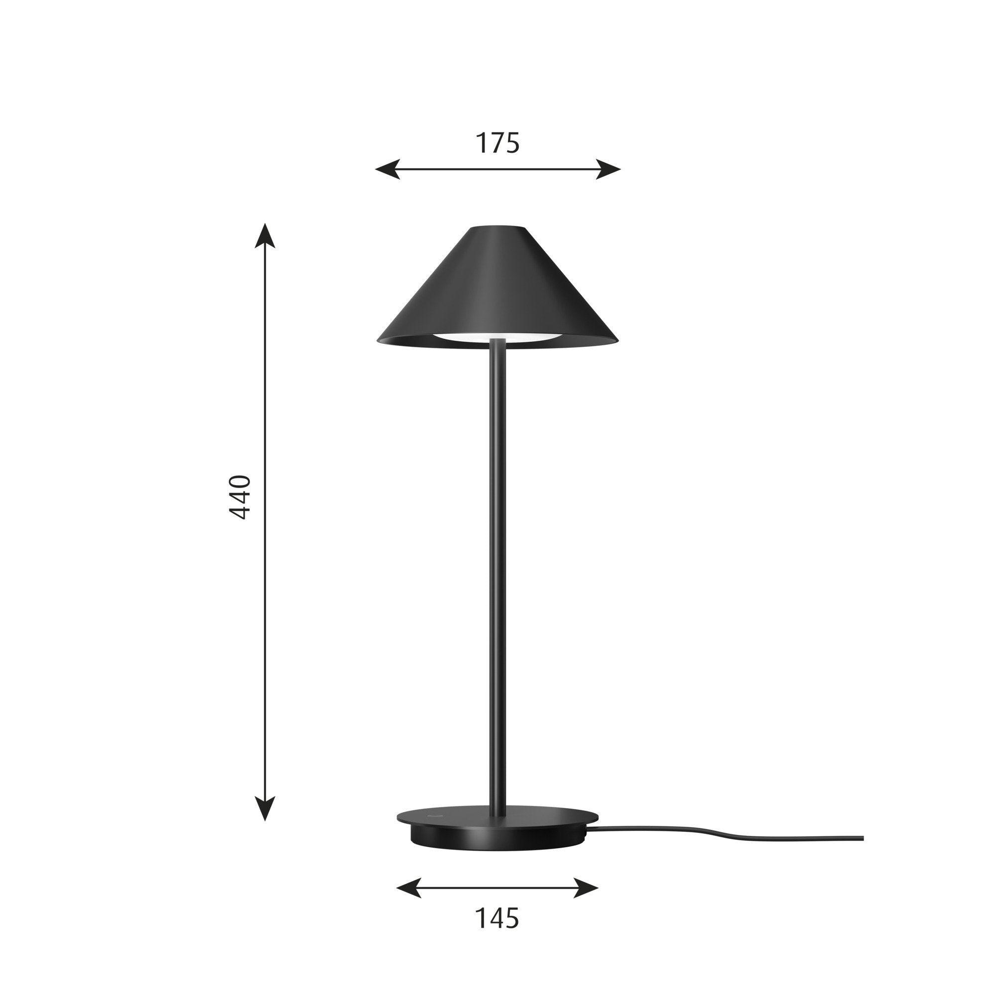 [product_category]-Louis Poulsen Keglen Table Lamp, Black-Louis Poulsen-5714693290260-5744166810-LOU-2