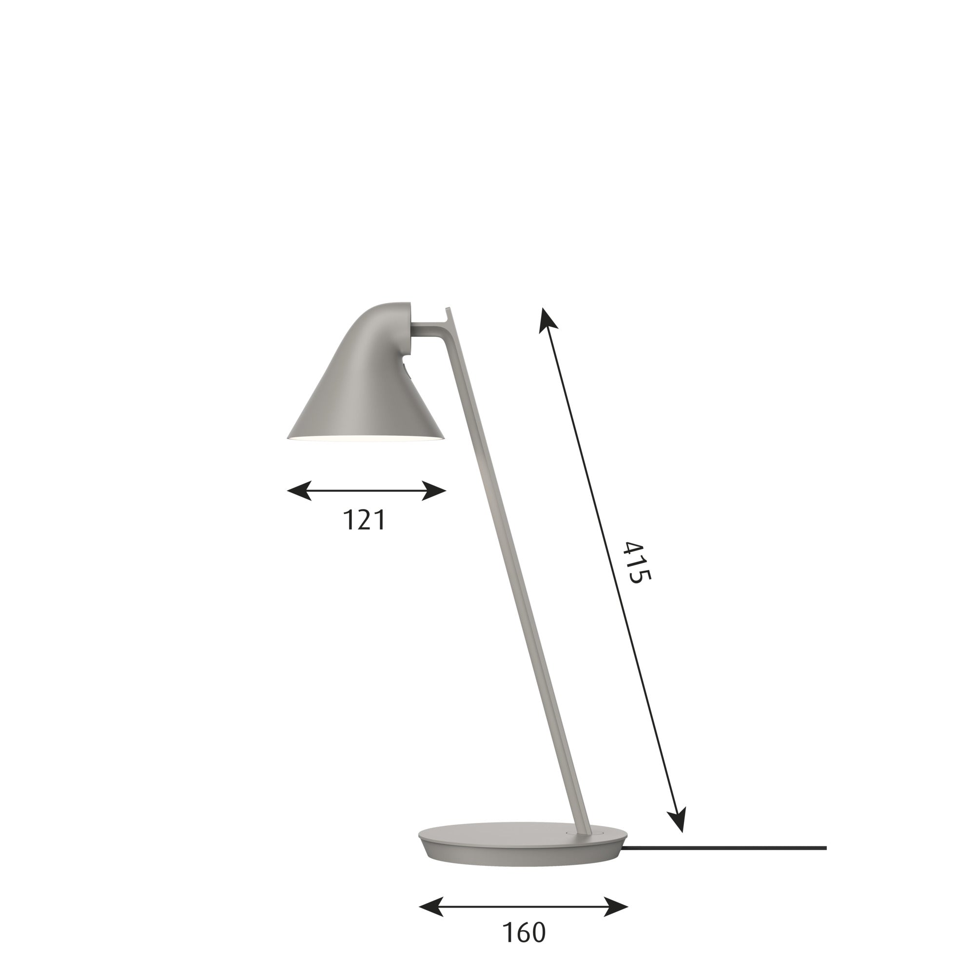 [product_category]-Louis Poulsen Njp Mini Table Lamp, Light Grey-Louis Poulsen-5714693994007-5744168148-LOU-2