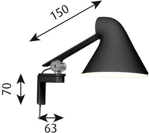 [product_category]-Louis Poulsen Njp Wall Lamp Long Arm, Black-Louis Poulsen-5703411469330-5743163225-LOU-1