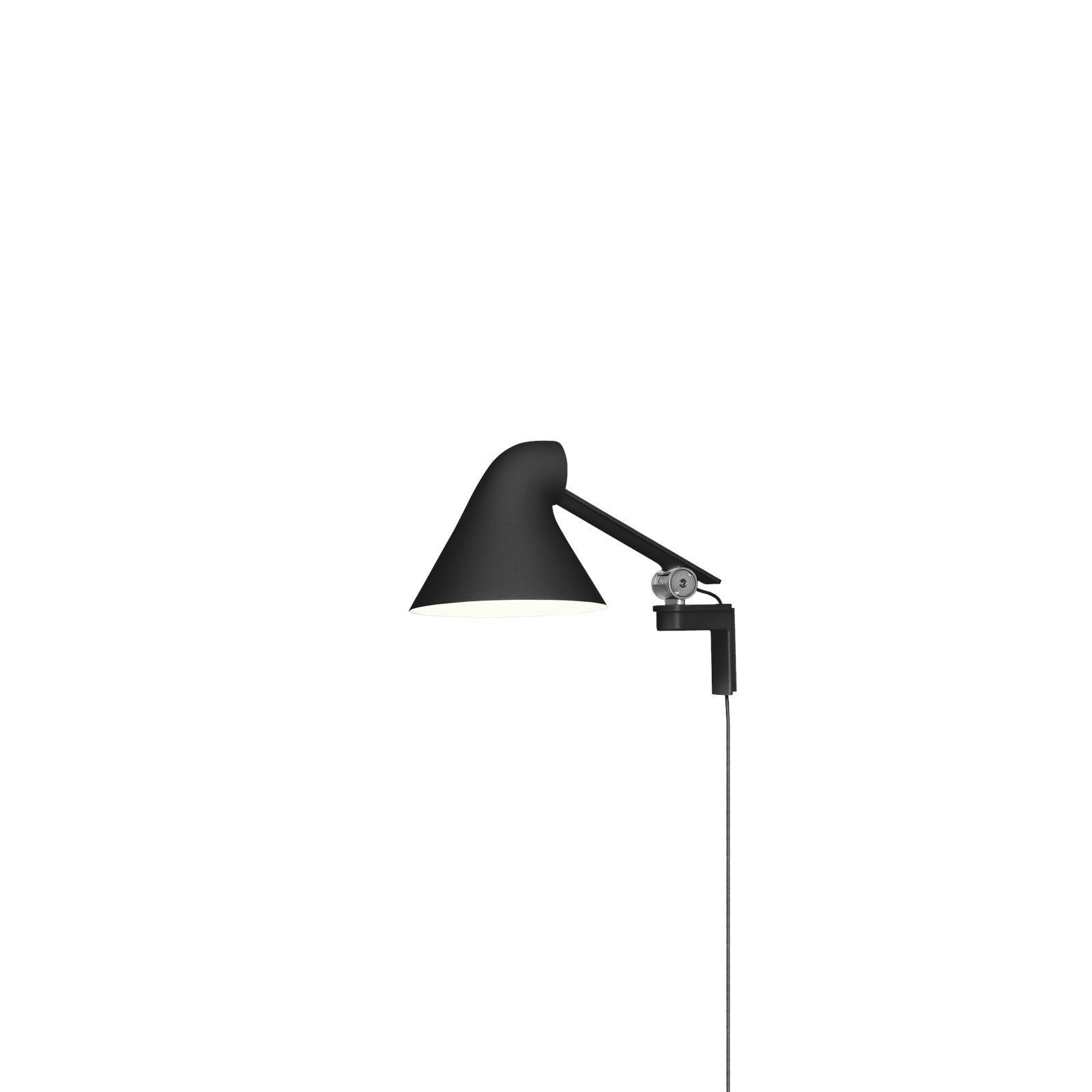 [product_category]-Louis Poulsen Njp Wall Lamp Short Arm, Black-Louis Poulsen-5703411479537-5743163186-LOU-1