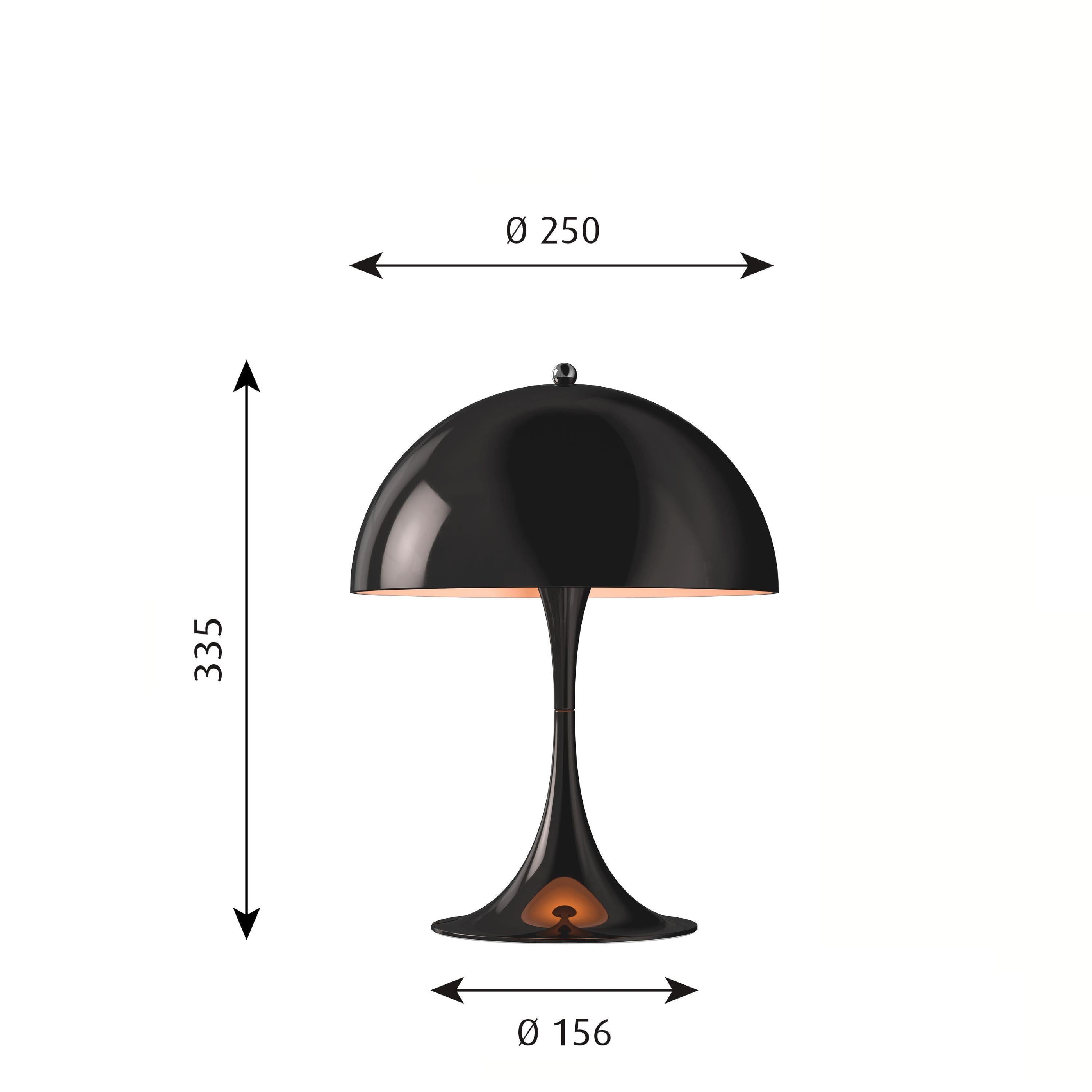 [product_category]-Louis Poulsen Panthella 250 Table Lamp Led 27 K V2, Black-Louis Poulsen-5703411750759-5744162432-LOU-2