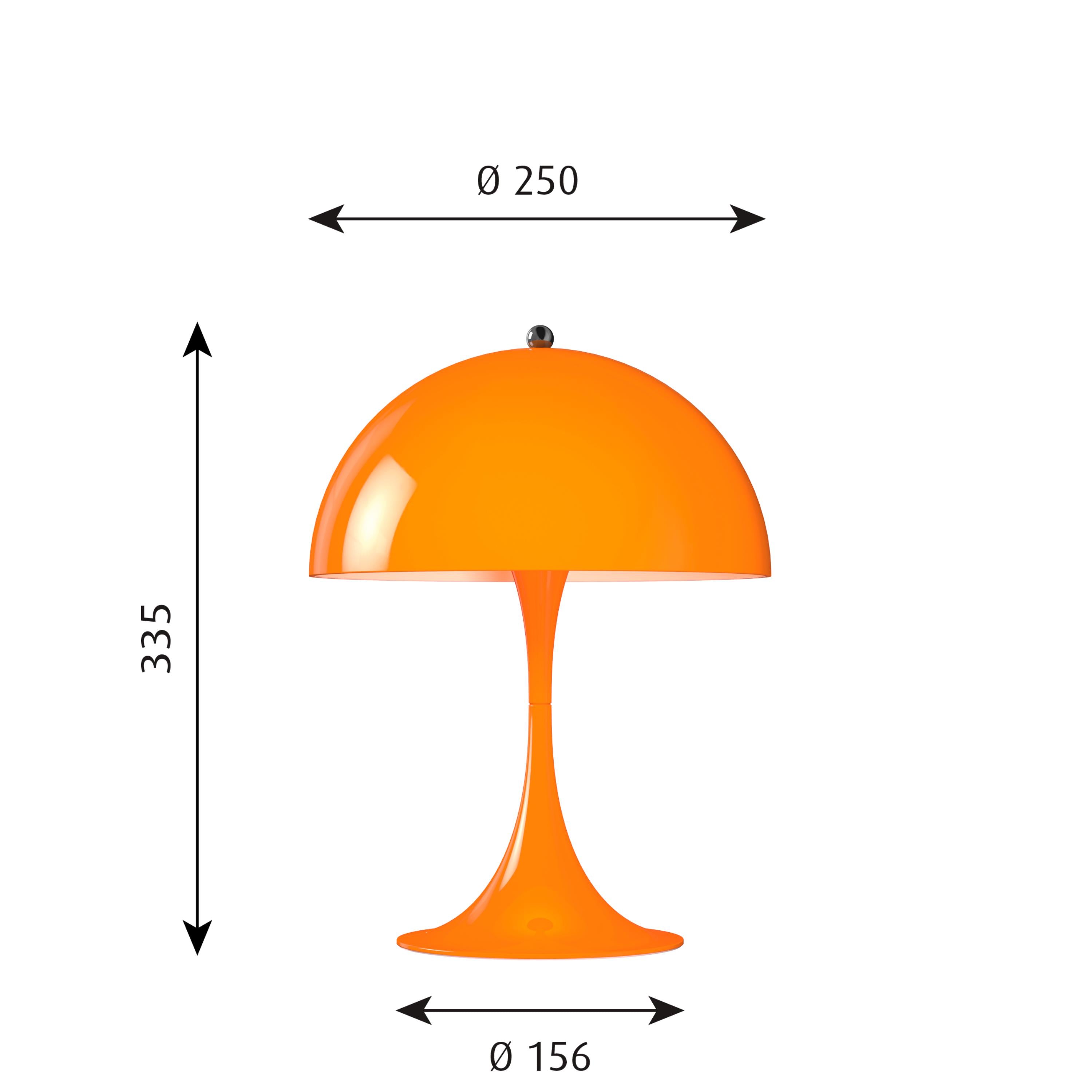 [product_category]-Louis Poulsen Panthella 250 Table Lamp Led 27 K V2, Orange-Louis Poulsen-5703411750711-5744162474-LOU-2