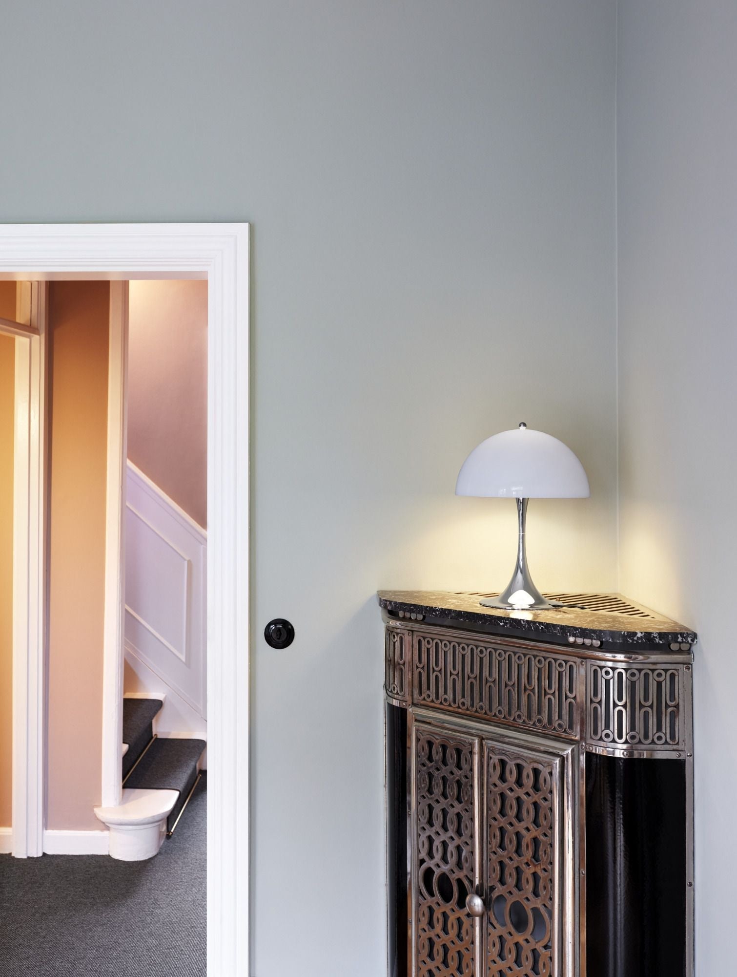 [product_category]-Louis Poulsen Panthella 320 Table Lamp E14, Grey Opal Acryl-Louis Poulsen-5714693981328-5744168012-LOU-6
