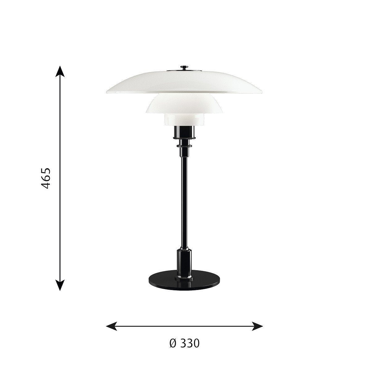 [product_category]-Louis Poulsen Ph 3 1/2 2 1/2 Glass Table Lamp Black Metallized-Louis Poulsen-5703411569320-5744166195-LOU-2
