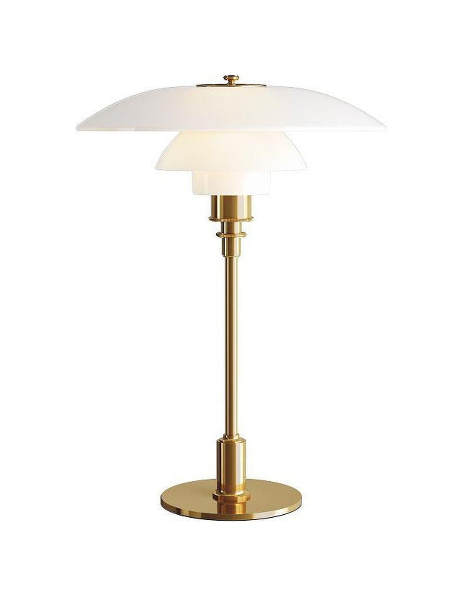 [product_category]-Louis Poulsen Ph 3 1/2 2 1/2 Glass Table Lamp, Brass-Louis Poulsen-5703411103005-5744611239-LOU-1