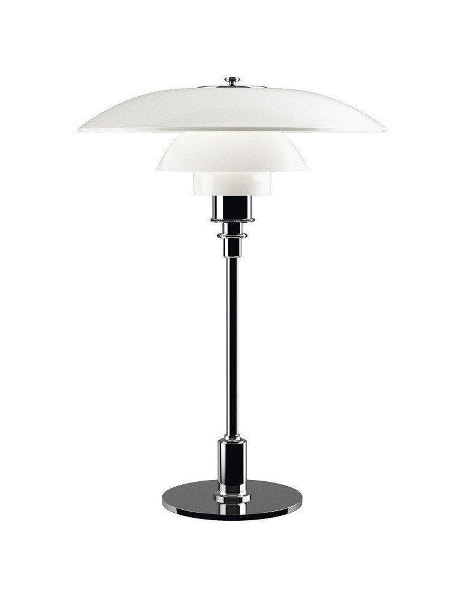 [product_category]-Louis Poulsen Ph 3 1/2 2 1/2 Glass Table Lamp High Gloss Chrome Plated-Louis Poulsen-5703411569702-5744166179-LOU-1