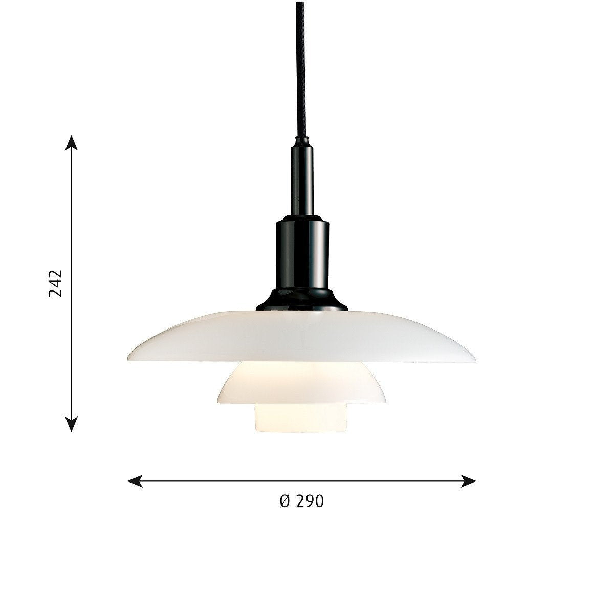 [product_category]-Louis Poulsen Ph 3/2 Pendant, Black Metallized-Louis Poulsen-5703411494677-5741097526-LOU-2