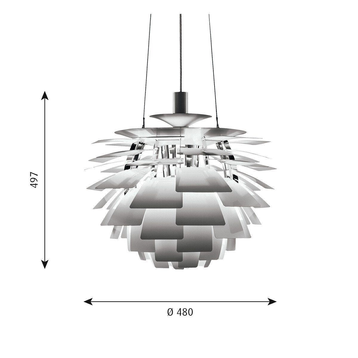 [product_category]-Louis Poulsen Ph Artichoke ø 480, Matt Stainless Steel-Louis Poulsen-5703411198315-5741092136-LOU-3