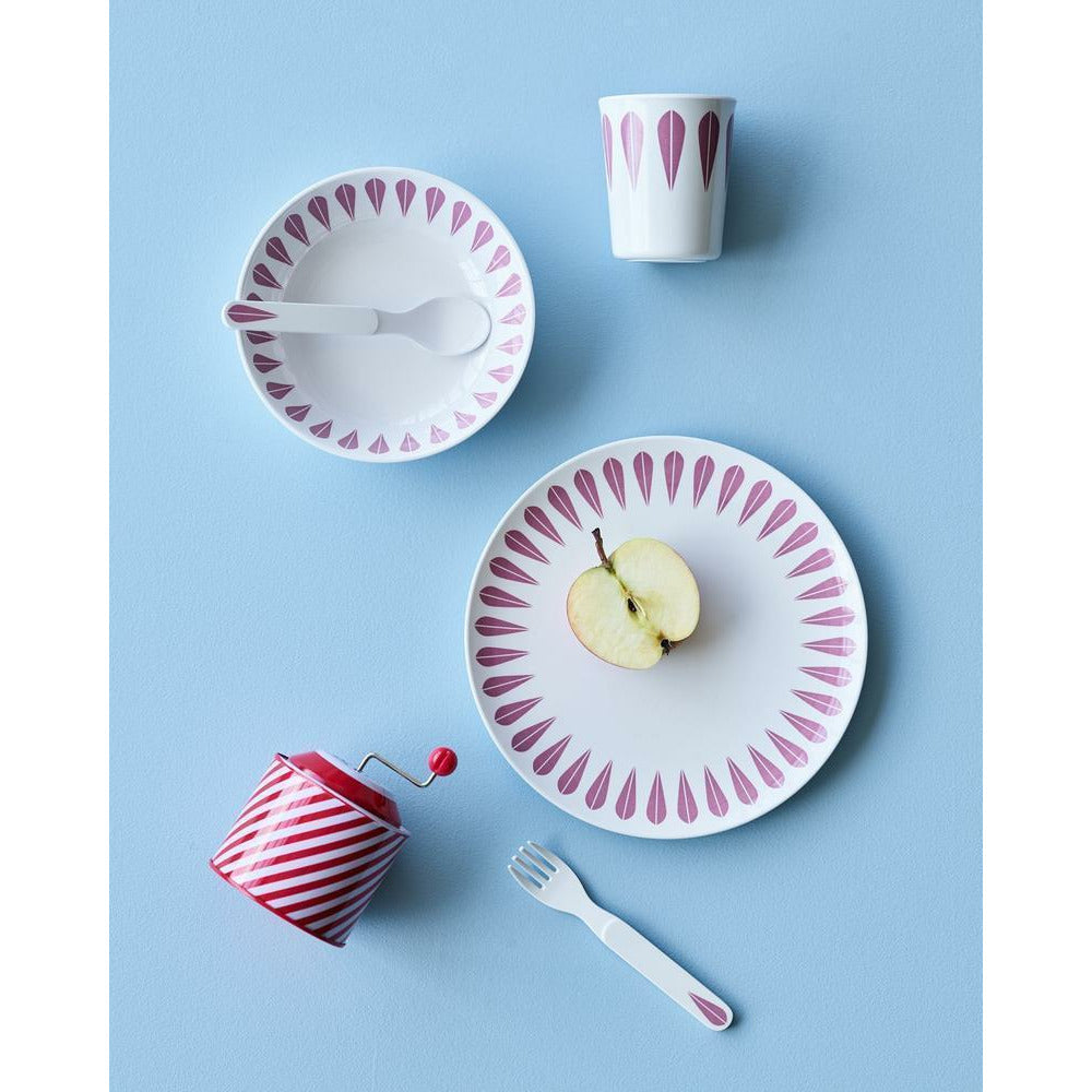 [product_category]-Lucie Kaas Arne Clausen Lotus Kids Spoon And Fork, Pink-Lucie Kaas-5711542011663-ACK01PI-LUC-2