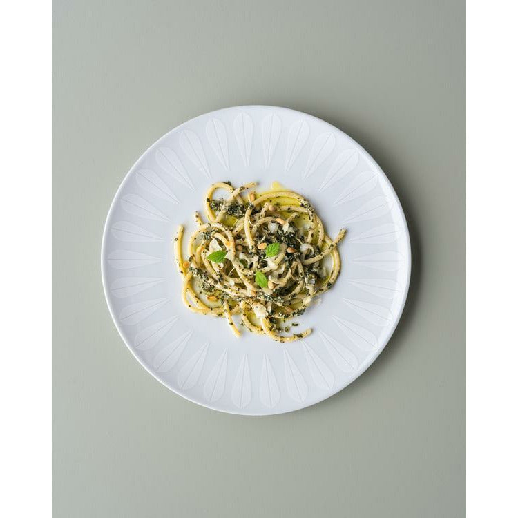 [product_category]-Lucie Kaas Arne Clausen Plate White Lotus, ø21 Cm-Lucie Kaas-5711542011830-AC04WH02-LUC-2