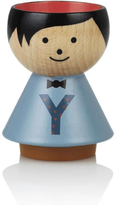 Lucie Kaas Bordfolk A Z Egg Cup, Boy Y