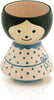 Lucie Kaas Bordfolk Egg Cup Girl, Pink/Blue