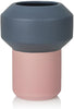 Lucie Kaas Fumario vase mørkegrå/lyserød, 20,5 cm