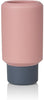 Lucie Kaas Fumario Vase Pink & Dark Gray, 16,5 cm