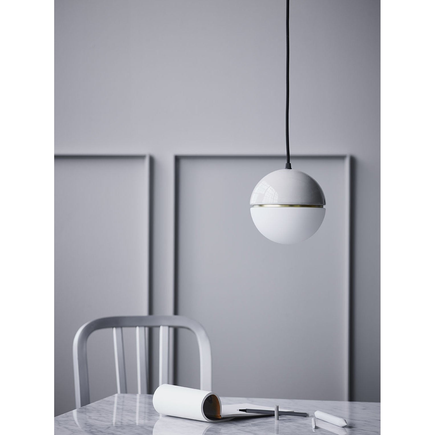 [product_category]-Lucie Kaas Macaroon Pendant Lamps Light Grey, ø 16cm-Lucie Kaas-5711542220041-MC02LG-LUC-2