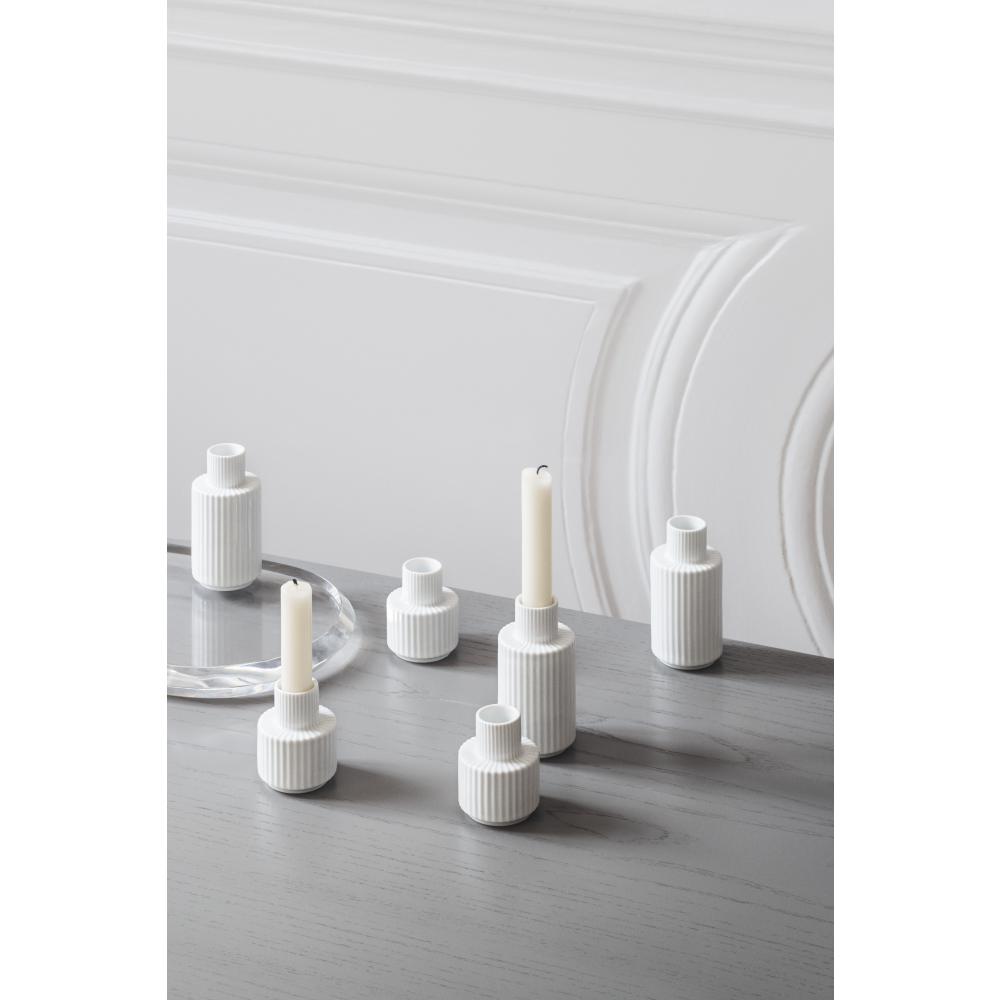 [product_category]-Lyngby Candle Holder White, 11cm-Lyngby Porcelæn-5711507015712-201571-LYN-4