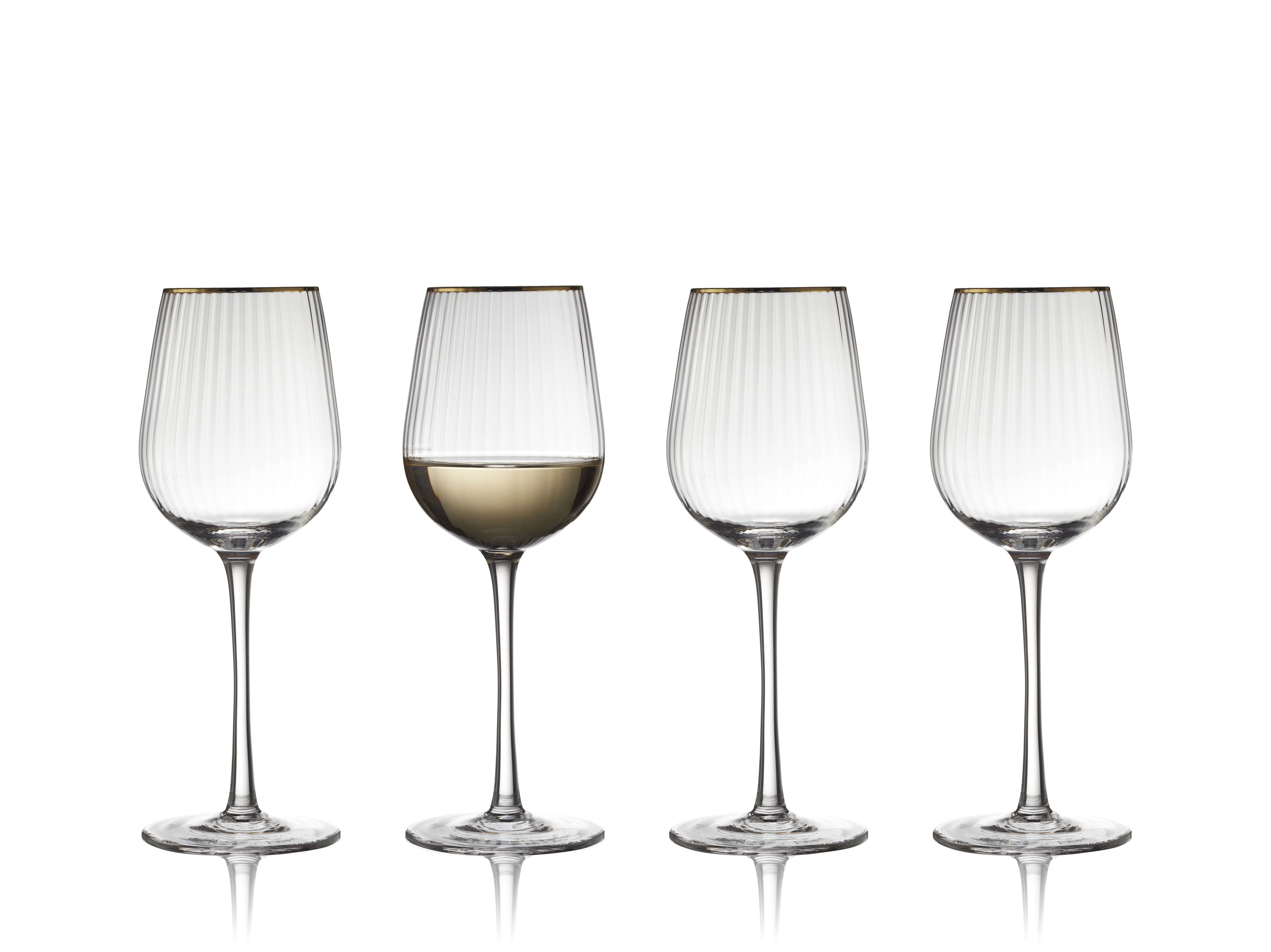 [product_category]-Lyngby Glas Palermo Gold White Wine Glass 30 Cl 4 Pcs.-Lyngby Glas-5722000275787-27578-LYN-1