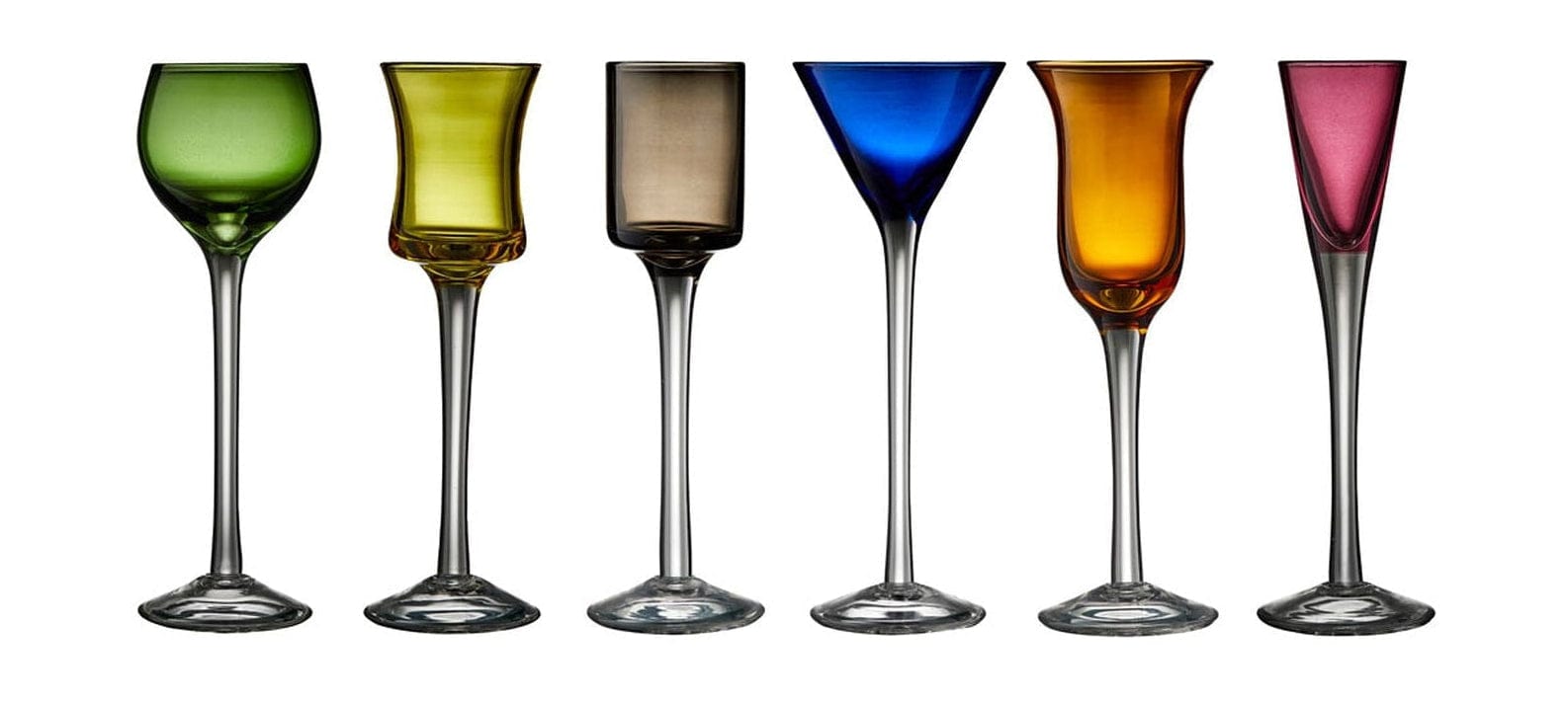 [product_category]-Lyngby Glas Schnapps Glass Assorted Colours, 6 Pcs.-Lyngby Glas-5722009162088-916208-LYN-1