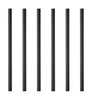 Lyngby Glas Straw 6 Pcs. Black, 6 Pcs.