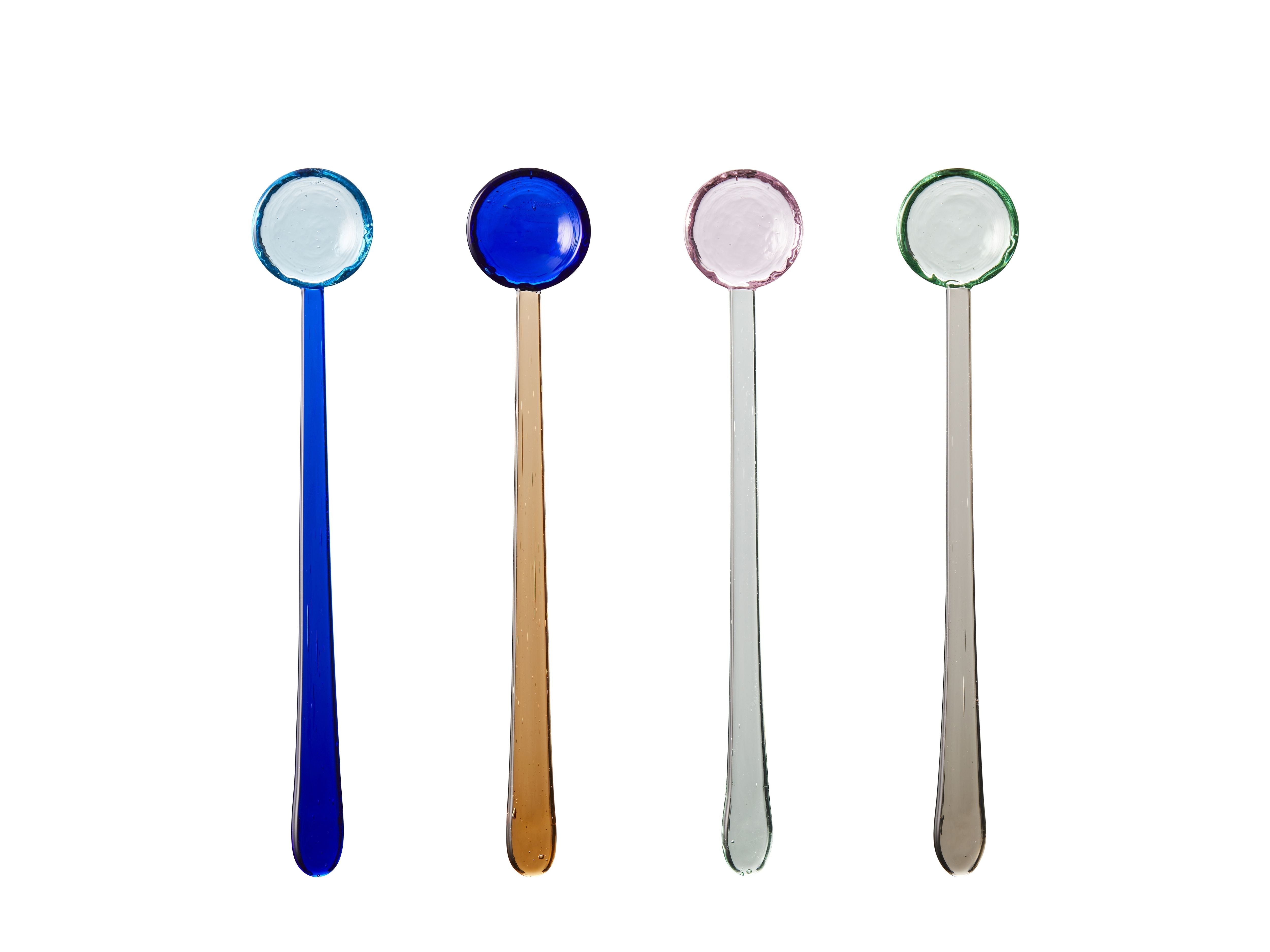 [product_category]-Lyngby Glas Torino Glass Spoon 18 Cm 4 Pcs. Ass.-Lyngby Glas-5722000282686-28268-LYN-1