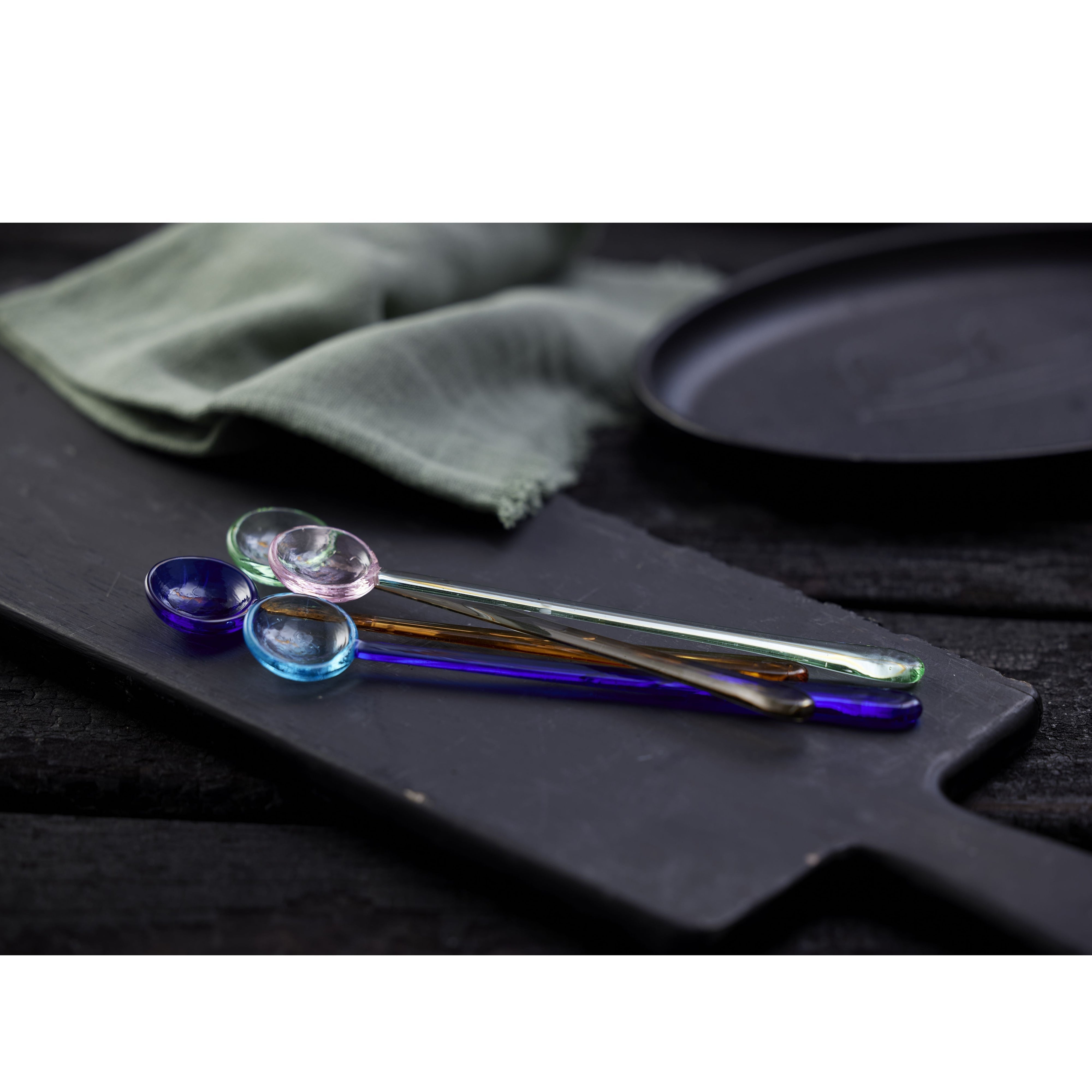 [product_category]-Lyngby Glas Torino Glass Spoon 18 Cm 4 Pcs. Ass.-Lyngby Glas-5722000282686-28268-LYN-12