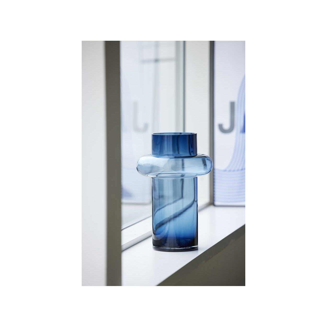 [product_category]-Lyngby Glas Tube Vase H: 25 Cm, Dark Blue-Lyngby Glas-5722000235644-23564-LYN-13