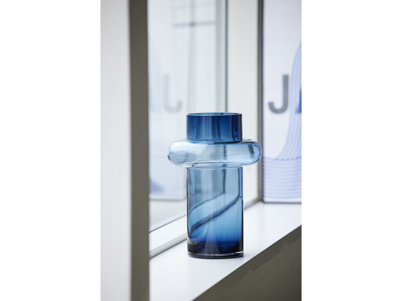 [product_category]-Lyngby Glas Tube Vase H: 25 Cm, Dark Blue-Lyngby Glas-5722000235644-23564-LYN-3