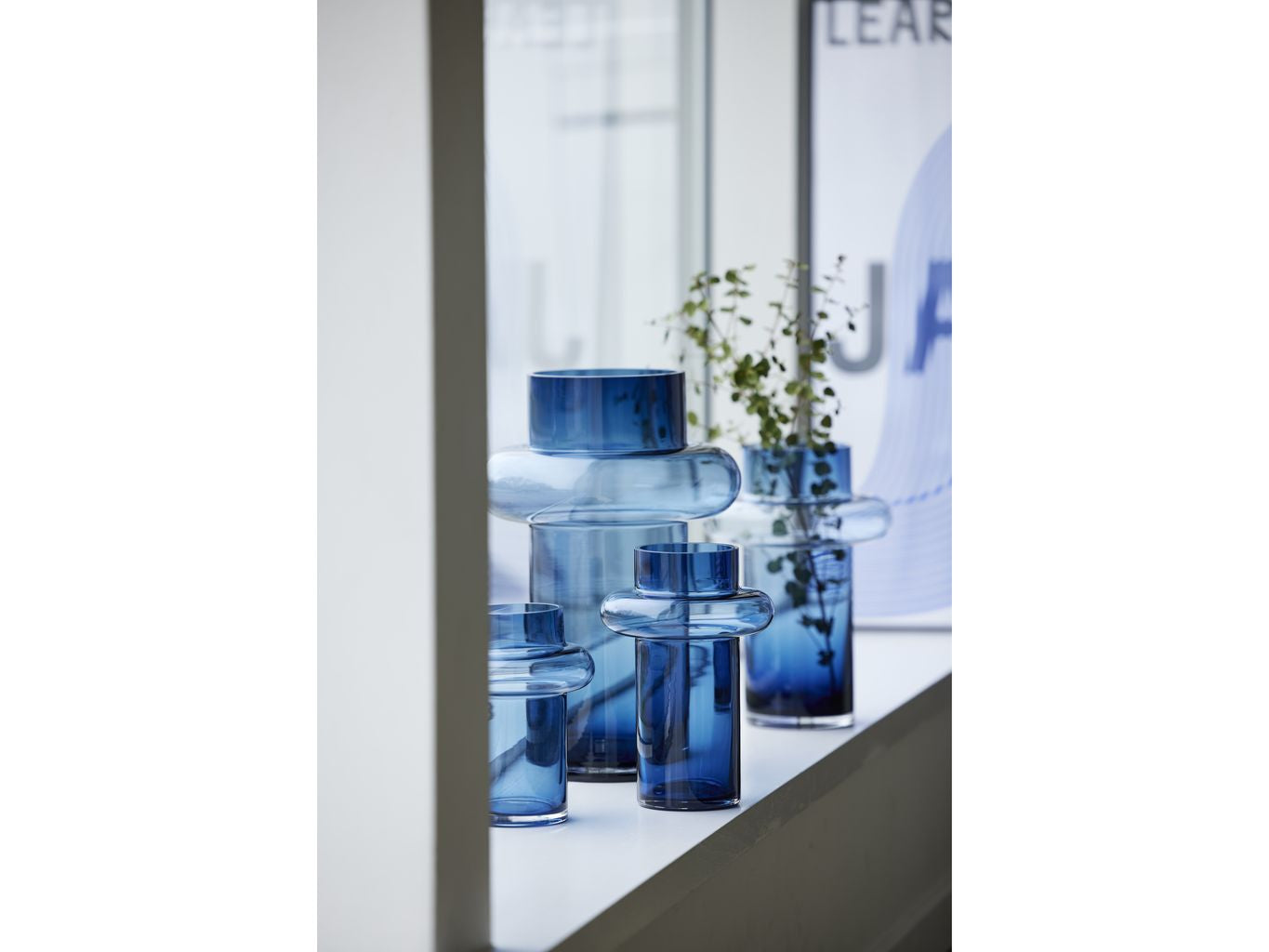 [product_category]-Lyngby Glas Tube Vase H: 25 Cm, Dark Blue-Lyngby Glas-5722000235644-23564-LYN-7