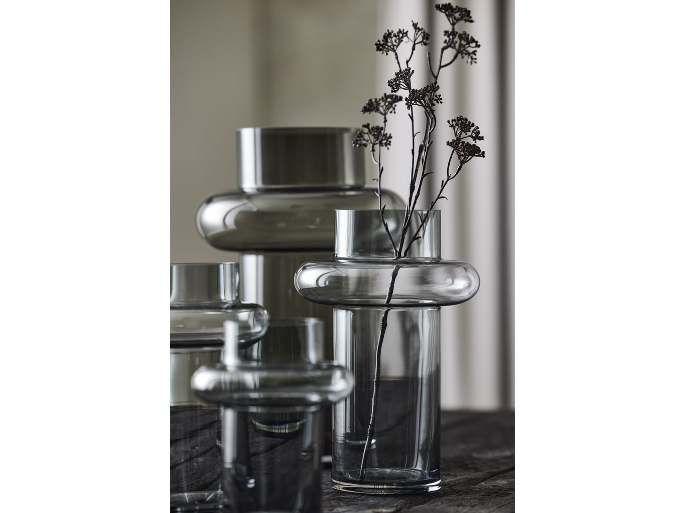 [product_category]-Lyngby Glas Tube Vase H: 25 Cm, Smoke-Lyngby Glas-5722000235729-23572-LYN-10