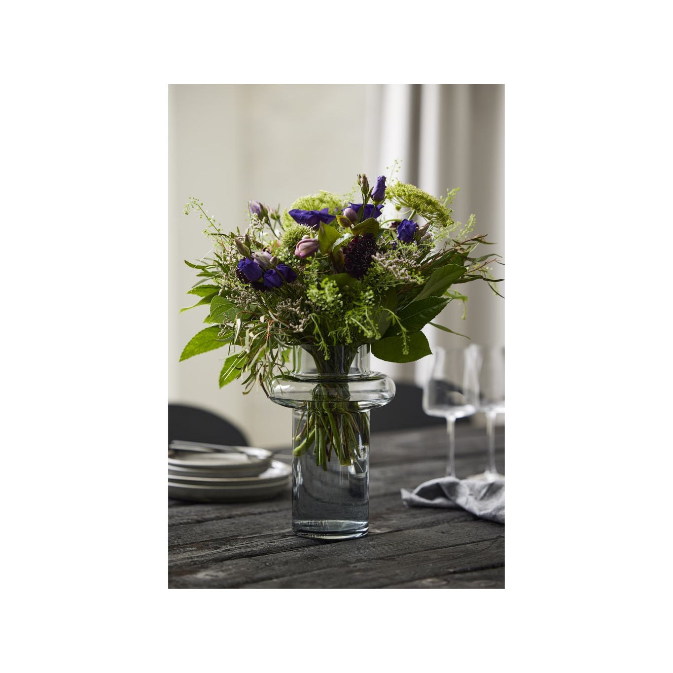 [product_category]-Lyngby Glas Tube Vase H: 25 Cm, Smoke-Lyngby Glas-5722000235729-23572-LYN-16
