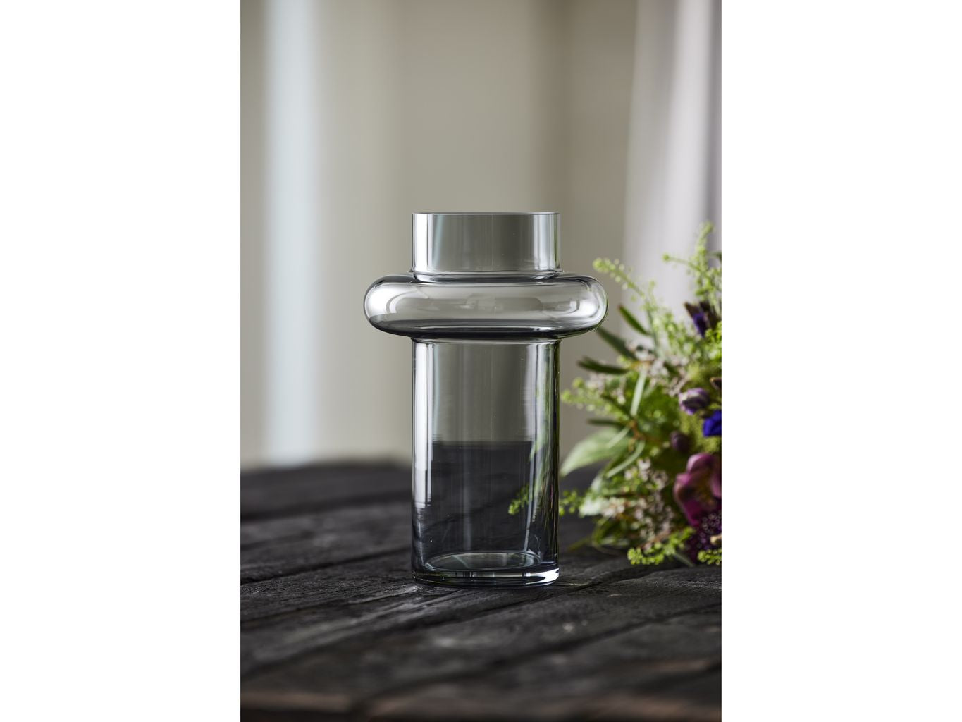 [product_category]-Lyngby Glas Tube Vase H: 25 Cm, Smoke-Lyngby Glas-5722000235729-23572-LYN-3