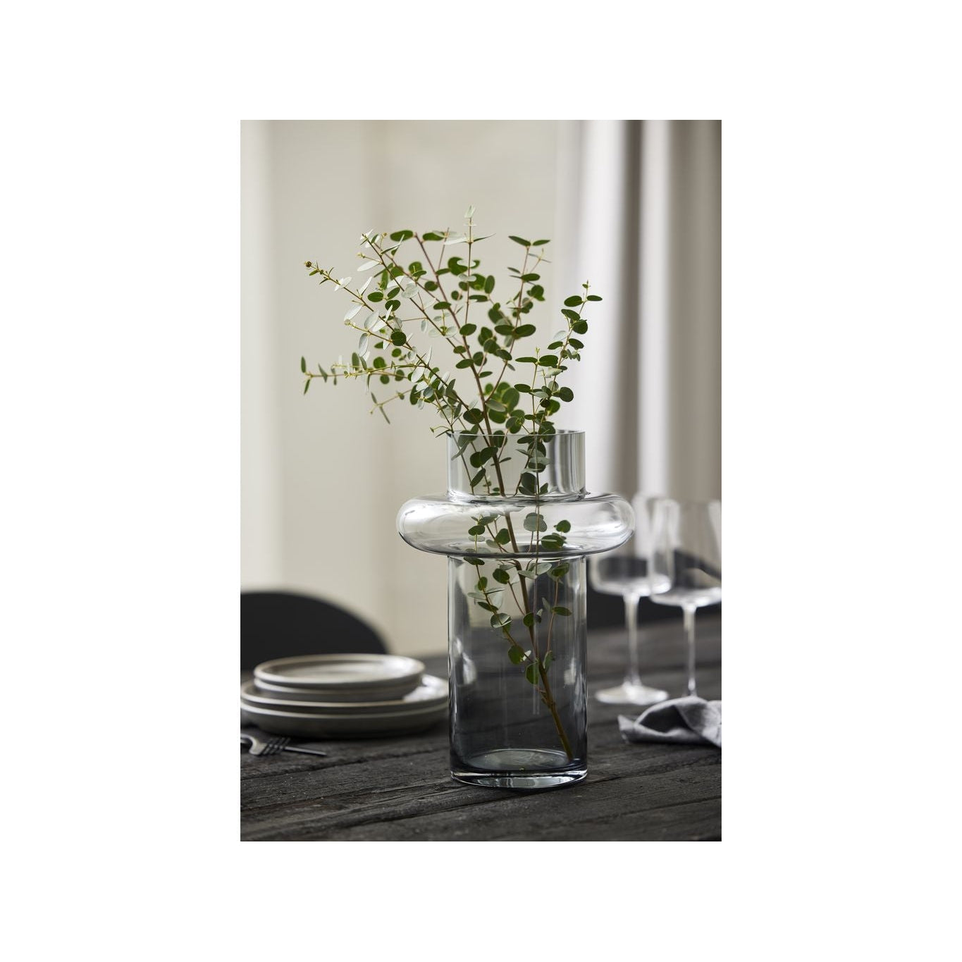 [product_category]-Lyngby Glas Tube Vase H: 30 Cm, Smoke-Lyngby Glas-5722000235774-23577-LYN-16
