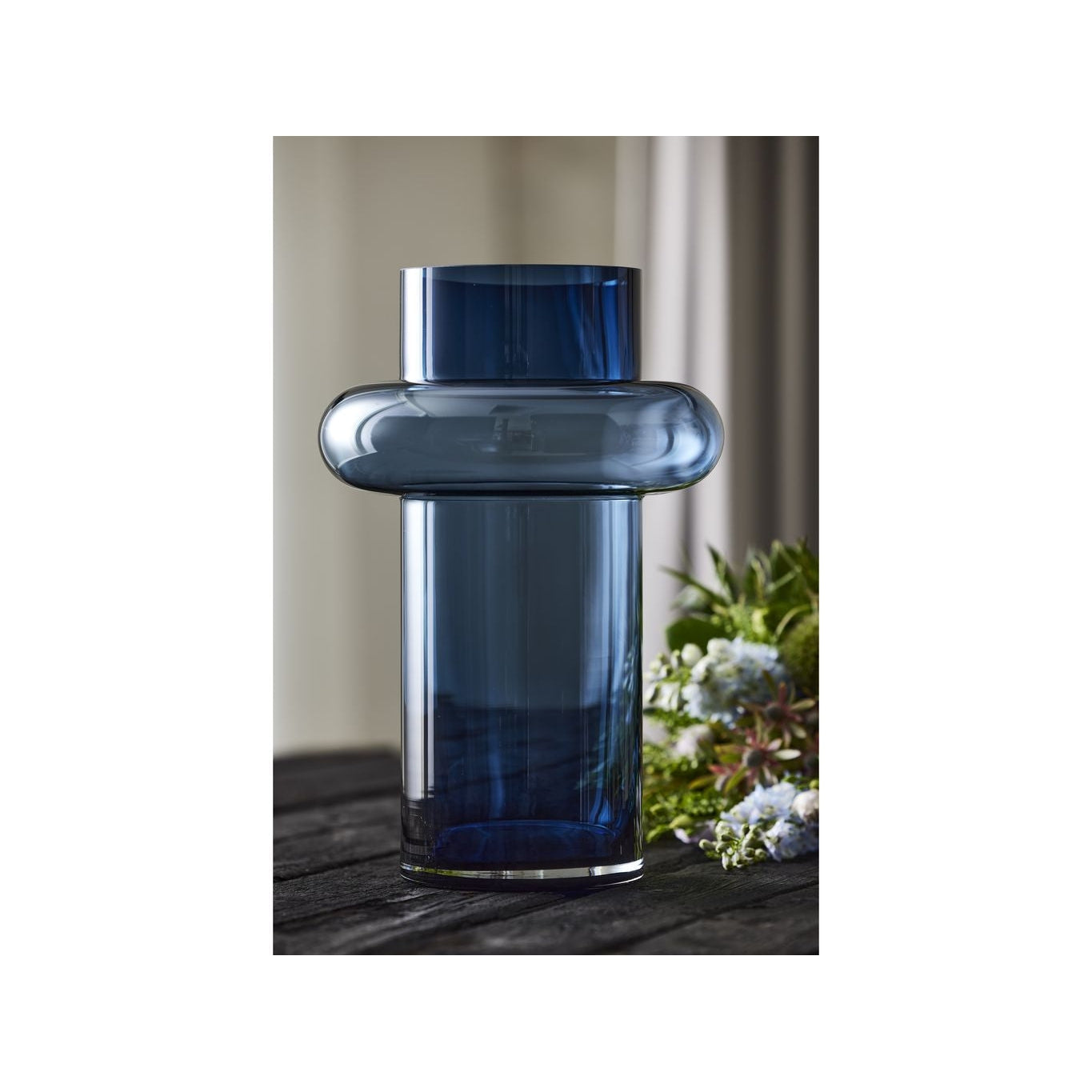 [product_category]-Lyngby Glas Tube Vase H: 40 Cm, Dark Blue-Lyngby Glas-5722000235552-23555-LYN-8